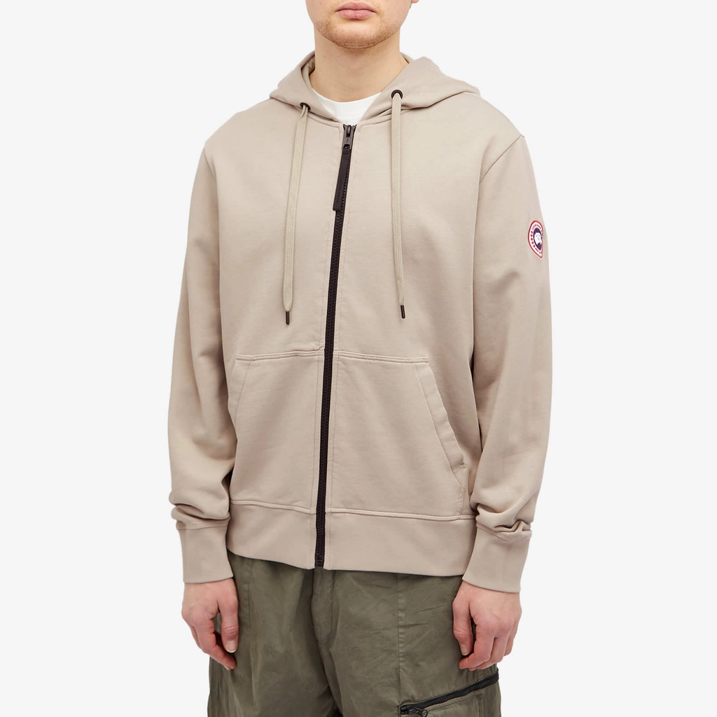 Canada Goose Men's Huron Full Zip Hoodie Limestone